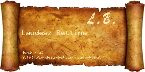 Laudesz Bettina névjegykártya